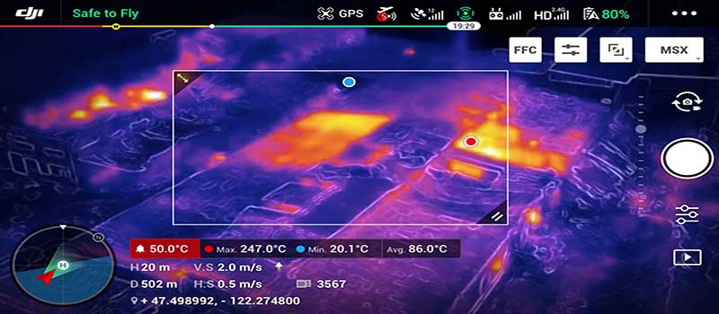 Area Measuremen در کوادکوپتر مویک ۲ اینترپرایزt 1 - معرفی کوادکوپتر مویک ۲ اینترپرایز (Mavic 2 Enterprise)