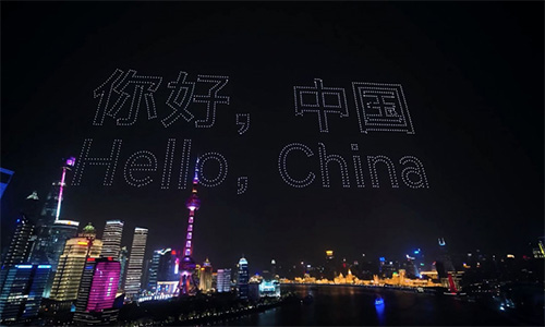 جنسیس برای ورود به چین - پرواز همزمان 3281 پهپاد در آسمان شانگهای