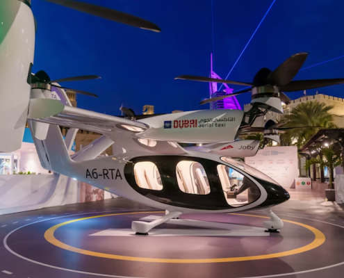 Joby Aviation air taxi in dubai 495x400 - پرواز ماشین پرنده ژاپنی با یک سرنشین